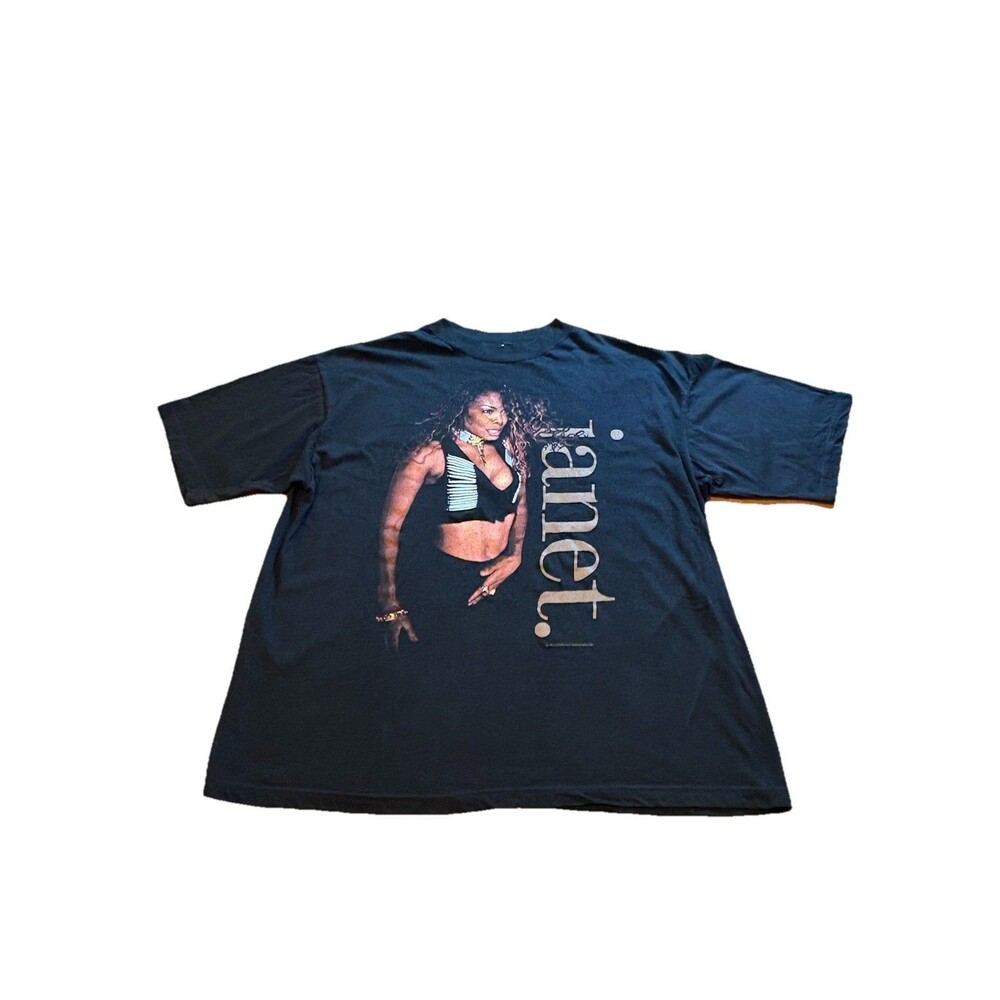 Janet Jackson 1993/1994 World Tour Black T-Shirt Vintage X-Large Rare 90s *read*